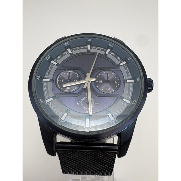 Aldo Men's Multi-Function Black Mesh Watch - S-7893 - Picture 6 of 8